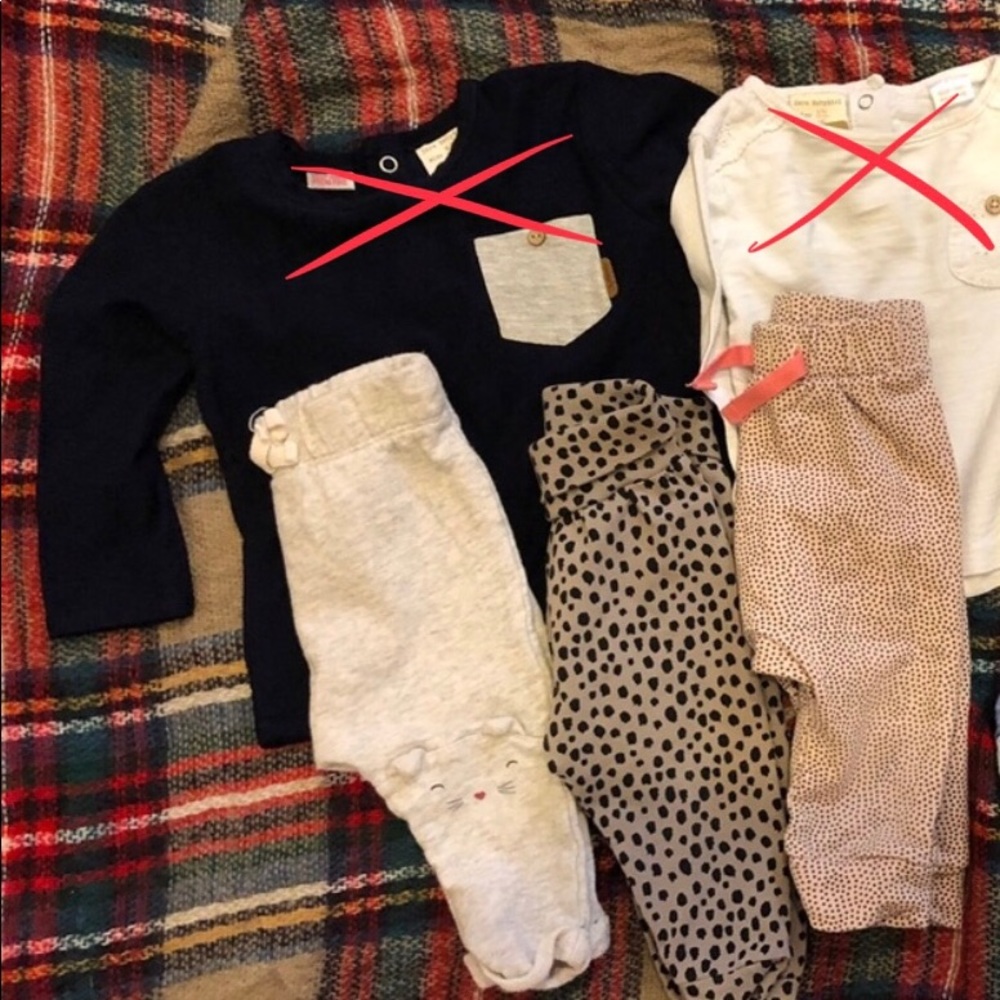 3 bottoms and mini onesie